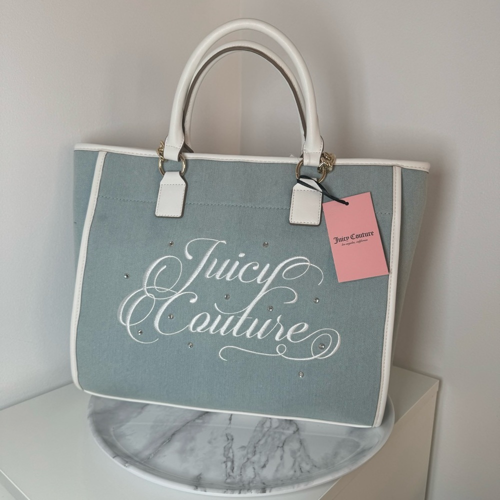 Juicy Couture Gray Tote Bag